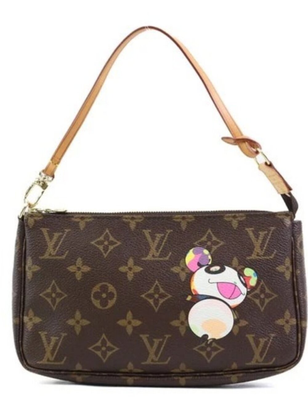 Auth LOUIS VUITTON Monogram Panda Pochette Accessories Handbag M51981 - r11258k